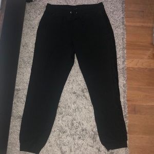 Joggers with lace detail